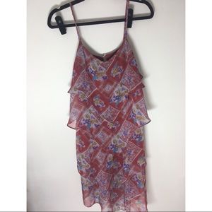 Free people 10 tiered ruffled layered dress